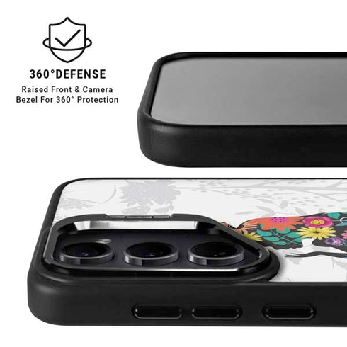 Disney Alice in Wonderland (animated) Silhouette Curiouser and Curiouser Galaxy S25 Kickstand Case